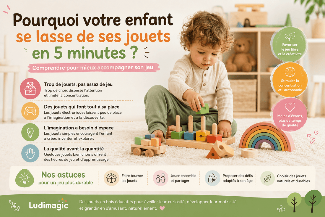 🧸 Pourquoi votre enfant se lasse de ses jouets en seulement 5 minutes ? - Ludimagic