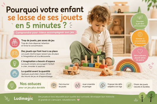 🧸 Pourquoi votre enfant se lasse de ses jouets en seulement 5 minutes ? - Ludimagic