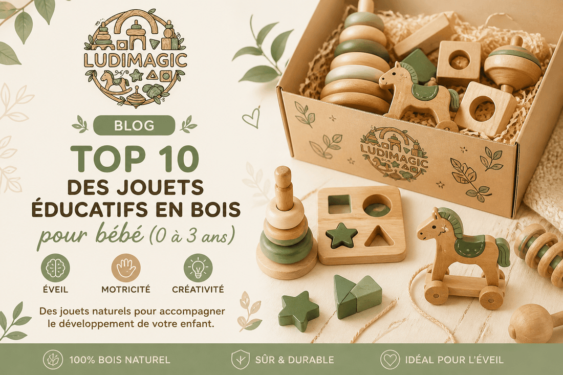 Top 10 des jouets éducatifs en bois pour bébé (0 à 3ans ) - Ludimagic 